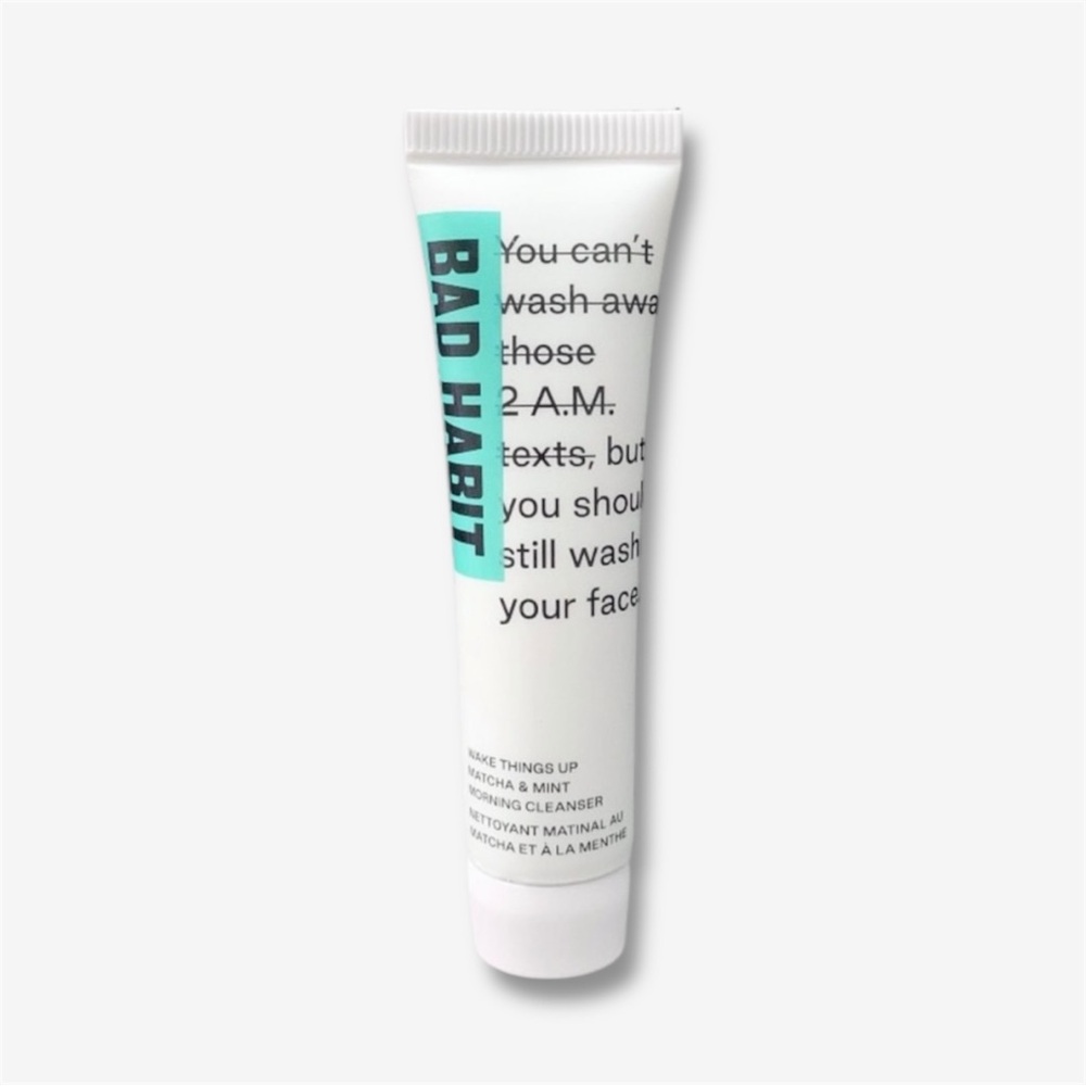 NEW Bad Habit Wake Things Up Matcha & Mint Morning Cleanser Deluxe Sample 15ml